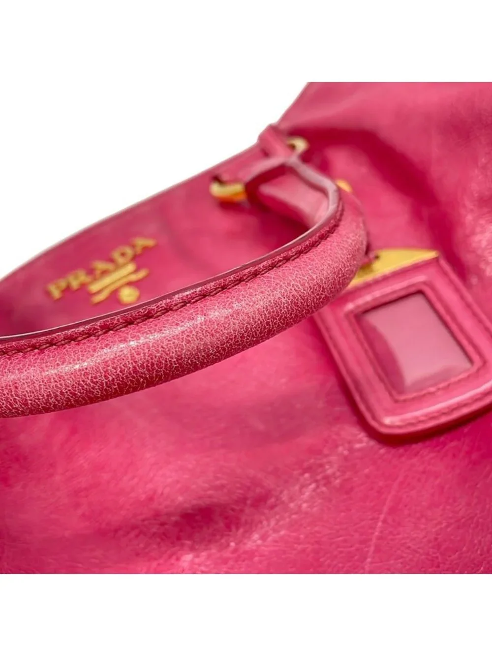 Prada Tote Pink Leather